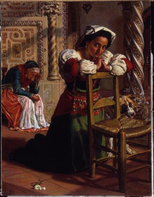 Passé et présent - William Holman Hunt image 1 reproduction artisanale de tableau