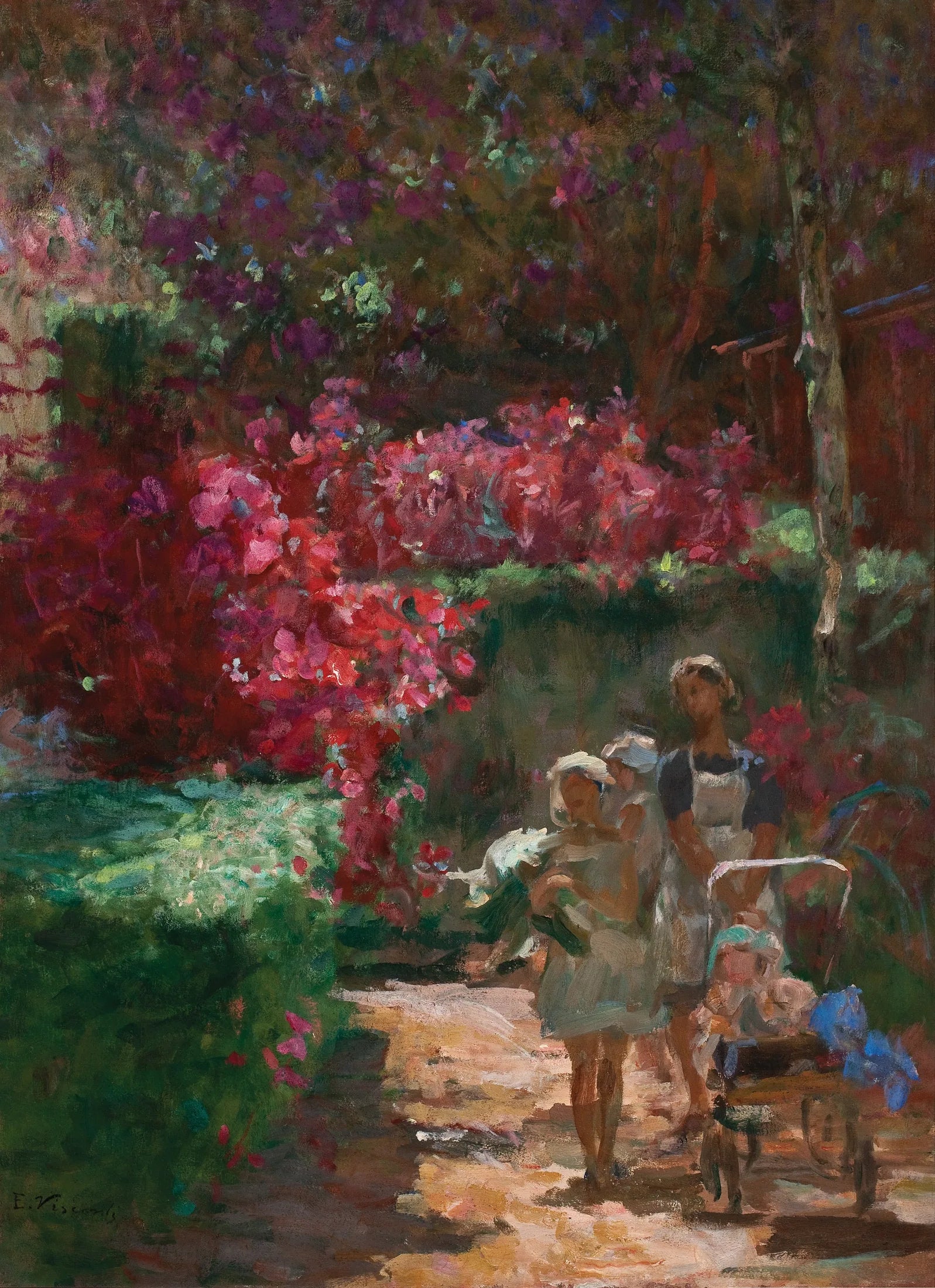 Passeio no parque - Eliseu Visconti image 1 copie peinte à la main à l’huile