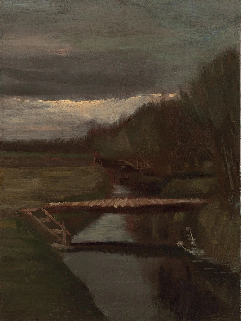 Passerelle au-dessus d'un fossé - Vincent van Gogh