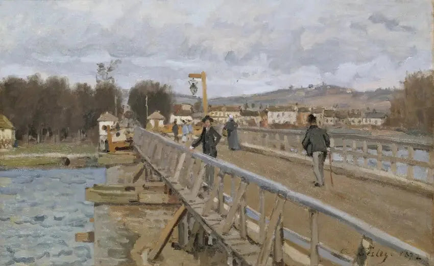 Passerelle d'Argenteuil - Alfred Sisley image 1 tableau peint à l’huile sur toile