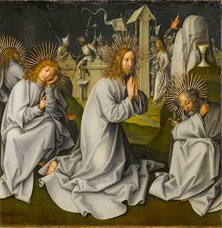 Passion grise : Le Christ au mont des Oliviers - Hans Holbein the Elder image 1 reproduction de peinture à l’huile