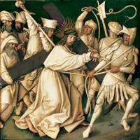 Passion grise : Le Christ portant la croix - Hans Holbein the Elder image 1 copie peinte à la main à l’huile