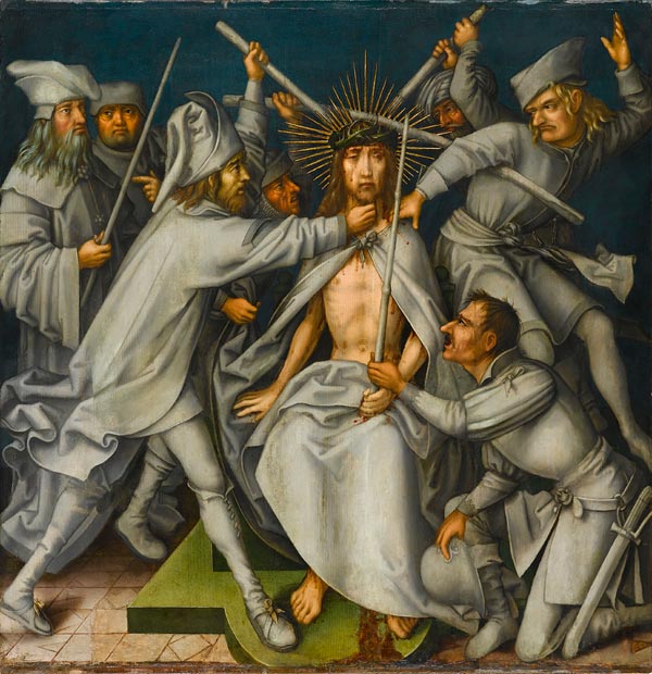 Passion grise : Le couronnement d'épines - Hans Holbein the Elder image 1 copie peinte à la main à l’huile