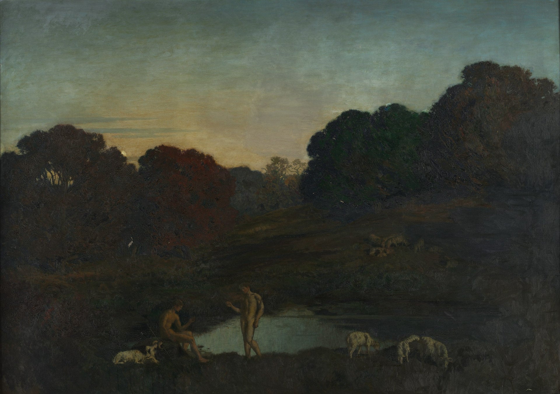 Pastoral Scene - René Ménard image 1 reproduction de peinture à l’huile