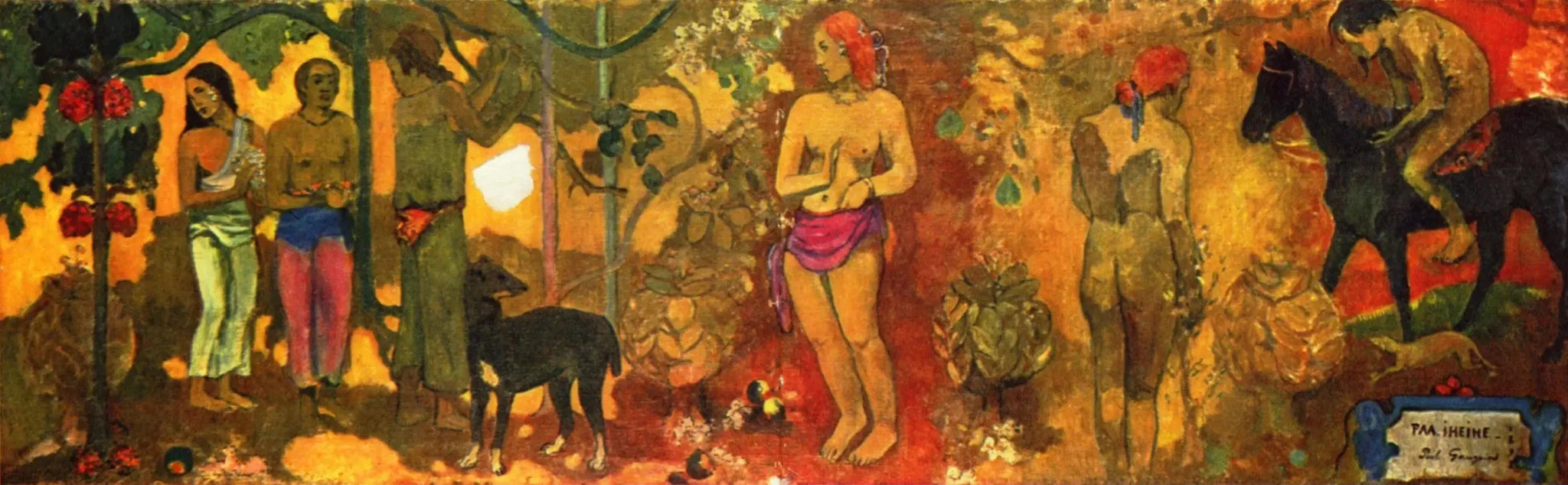Pastorale tahitienne - Paul Gauguin image 1 copie peinte à la main à l’huile