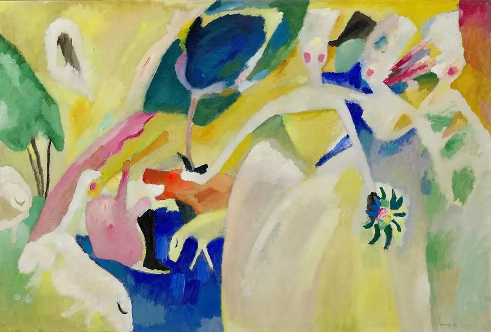 Pastorale - Vassily Kandinsky image 1 copie peinte à la main à l’huile