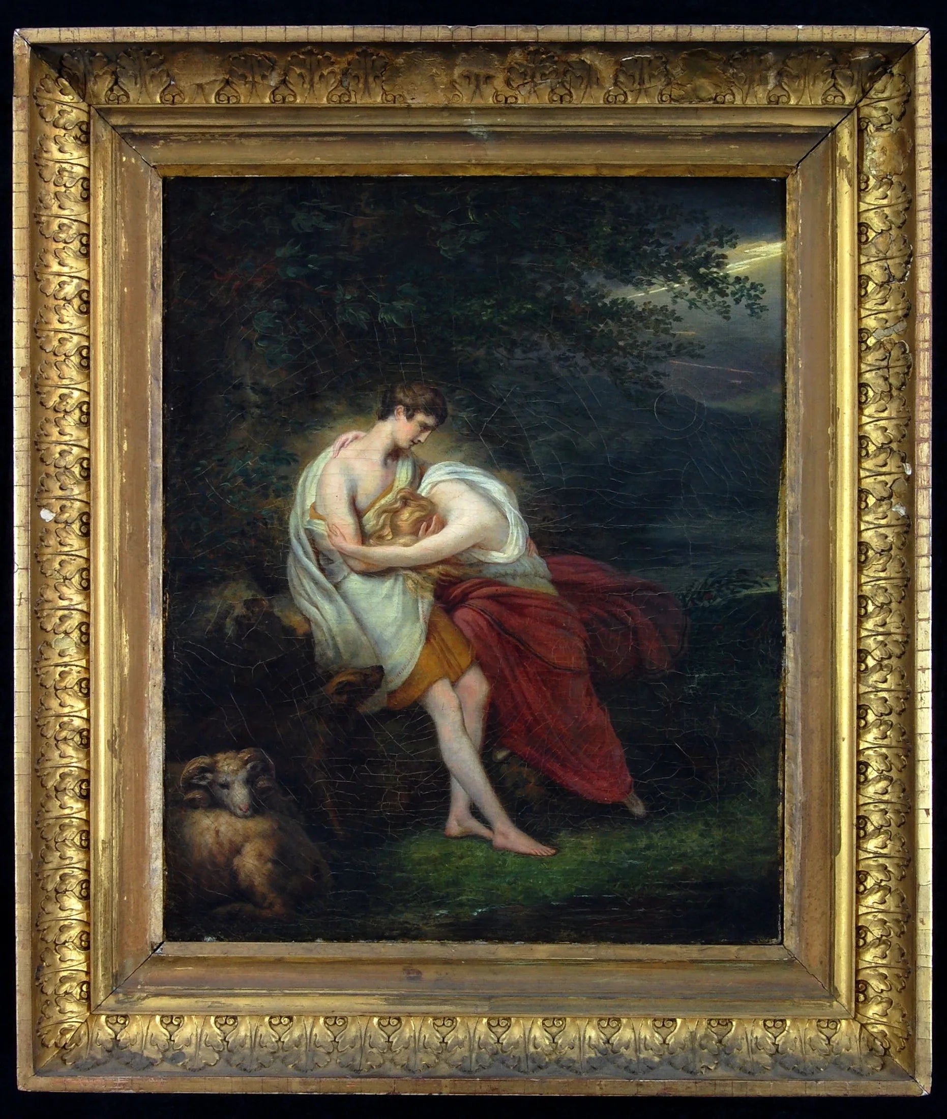 Pastorale ‘Vóór den Storm’ - Ary Scheffer image 1 copie de tableau peinte à la main
