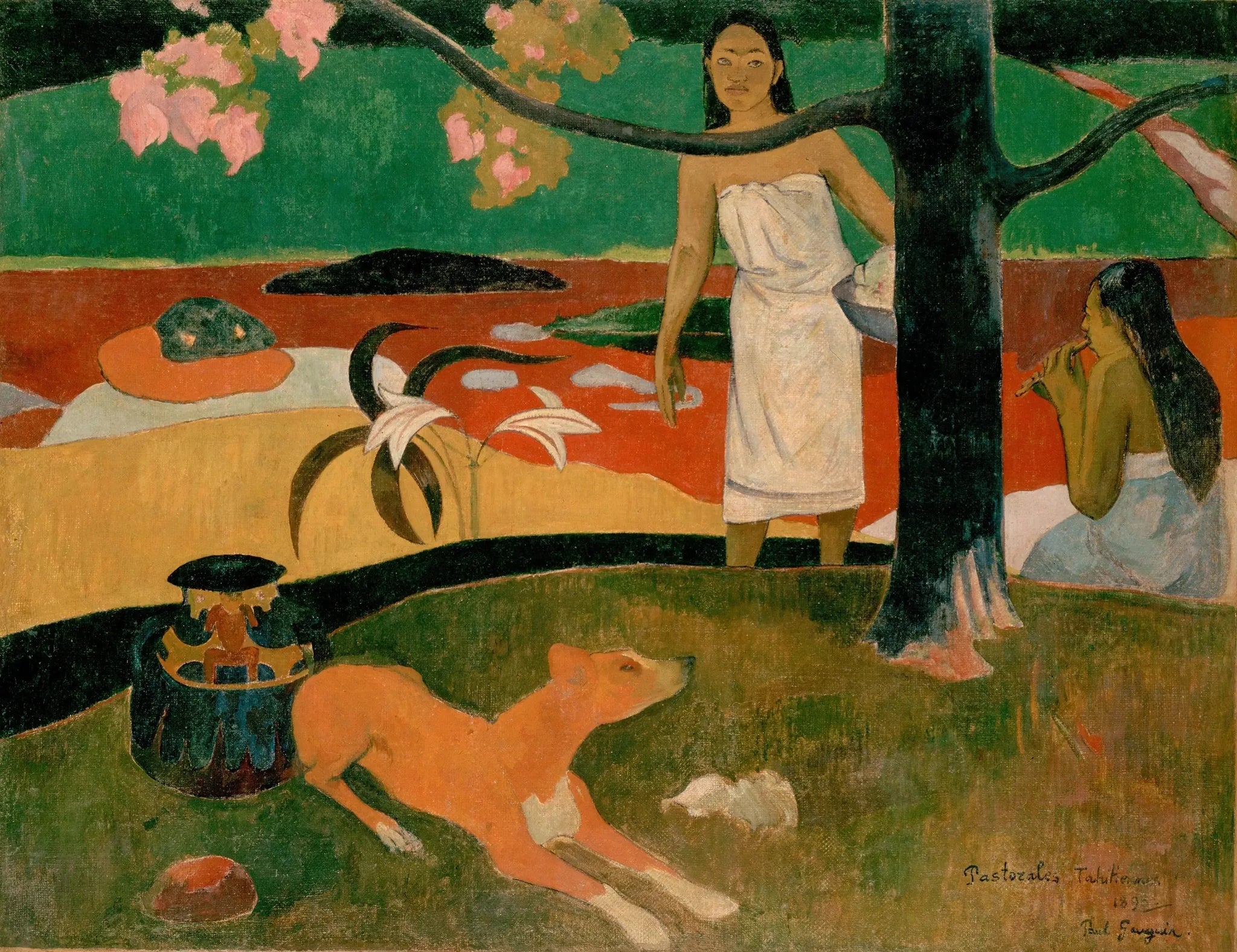 Pastorales tahitiennes - Paul Gauguin image 1 reproduction artisanale de tableau