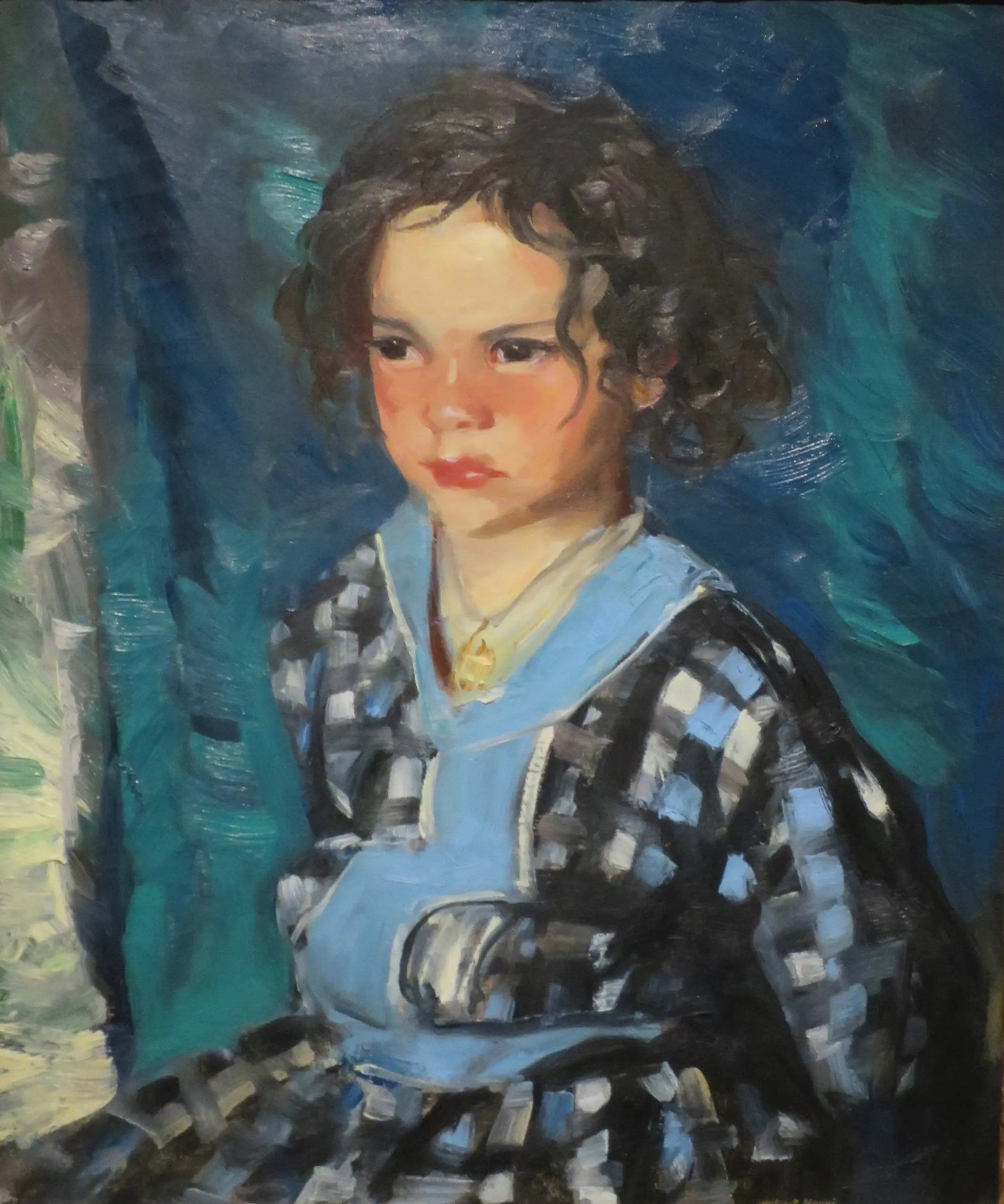Patience Sérieux - Robert Henri image 1 reproduction de peinture à l’huile