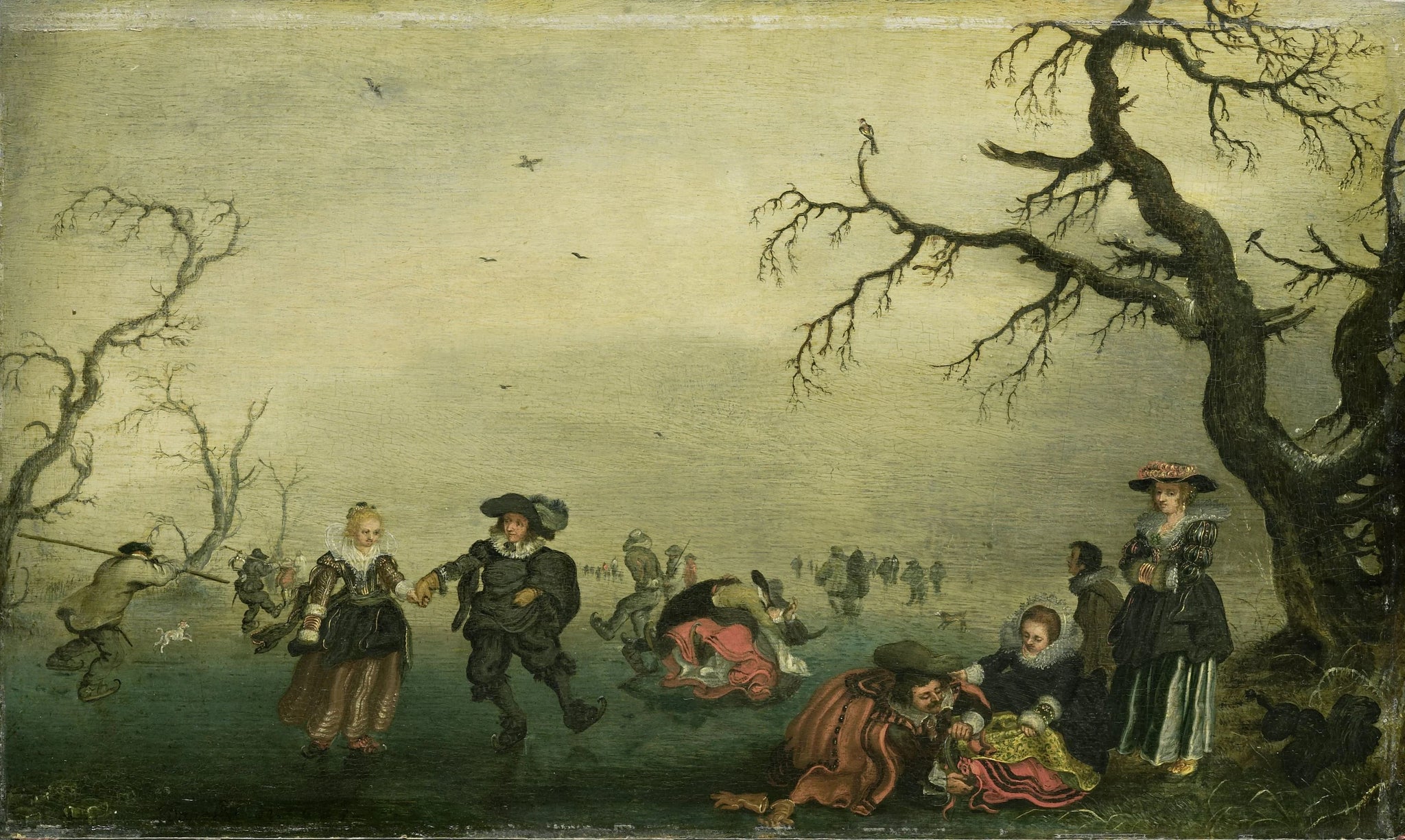 Patineurs - Adriaen Pietersz van de Venne