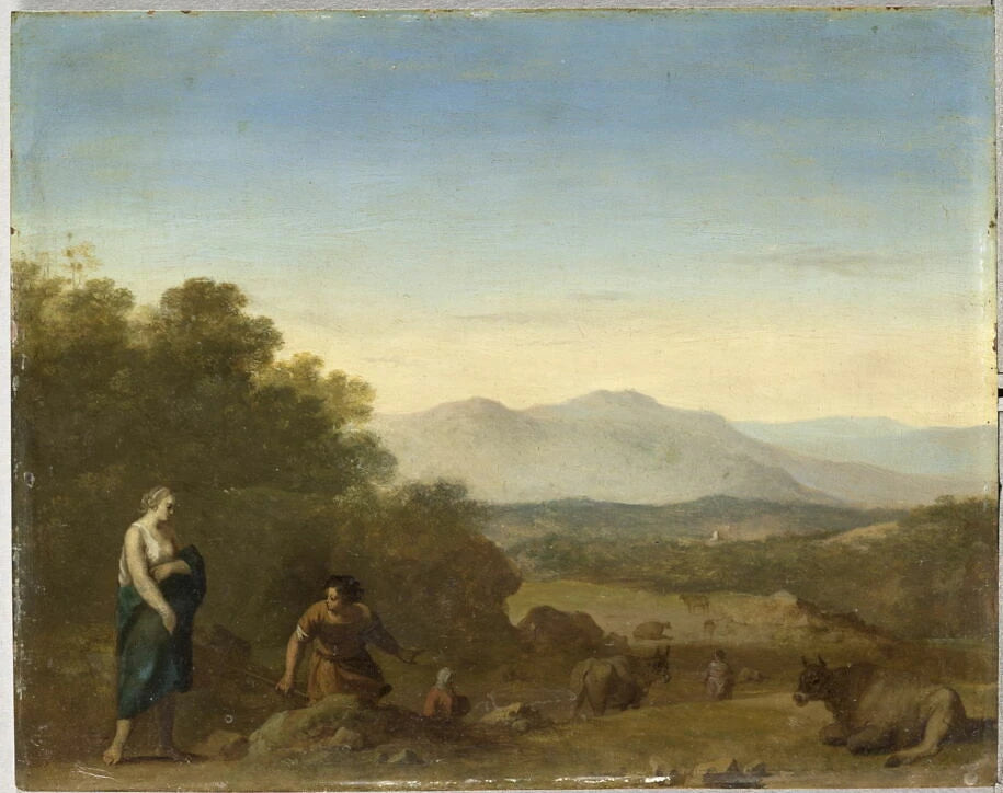 Pâtres et bestiaux - Cornelis van Poelenburgh