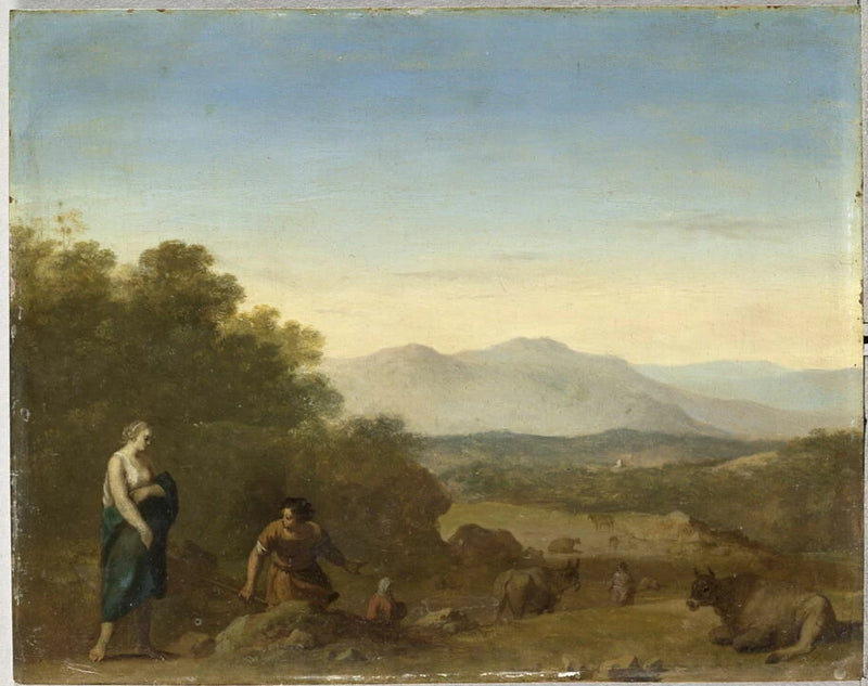 Pâtres et bestiaux - Cornelis van Poelenburgh
