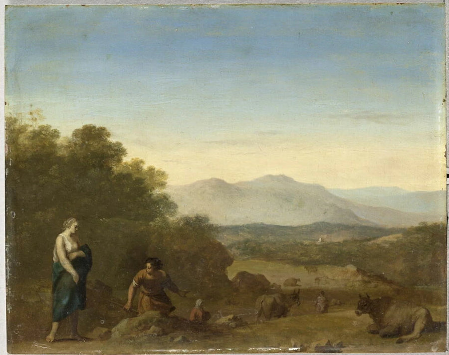 Pâtres et bestiaux - Cornelis van Poelenburgh
