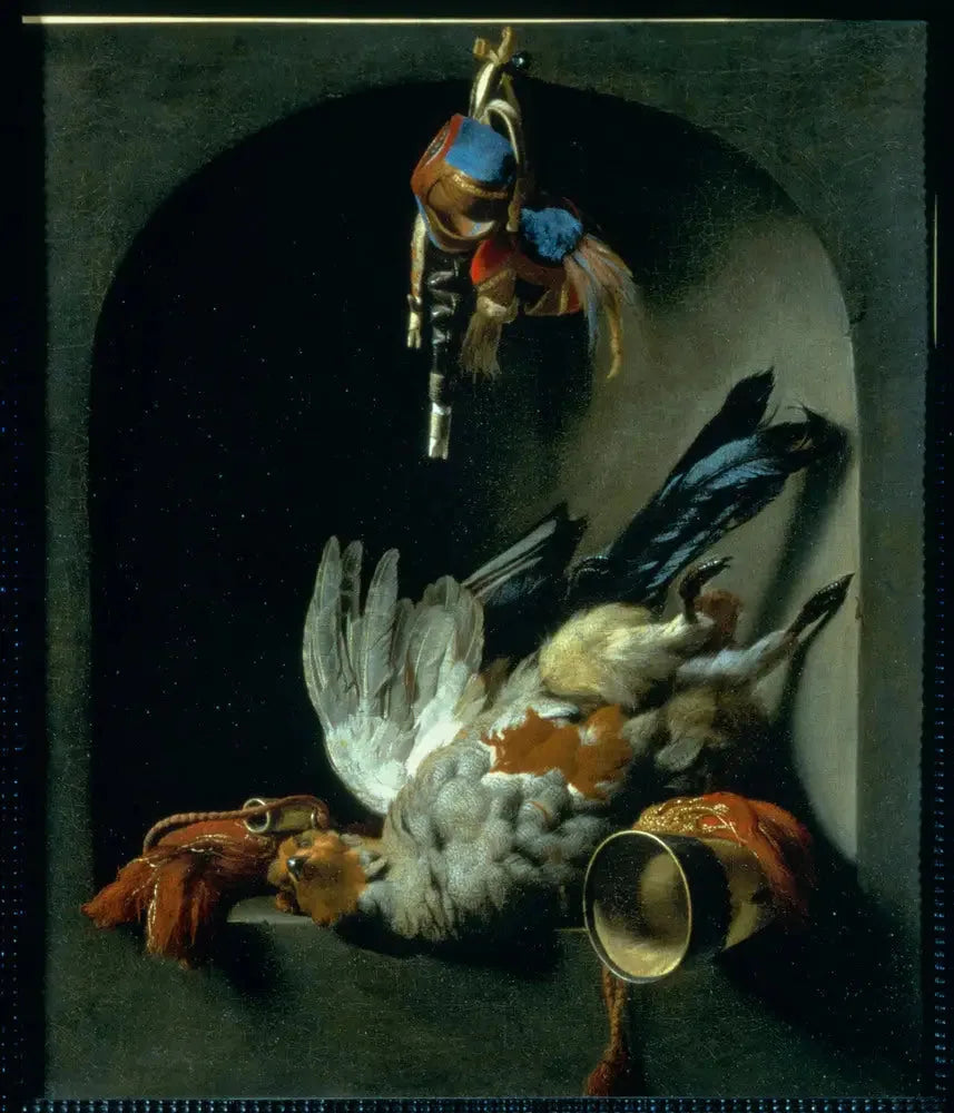 Patrijs in nis - Melchior de Hondecoeter image 1 tableau peint à l’huile sur toile