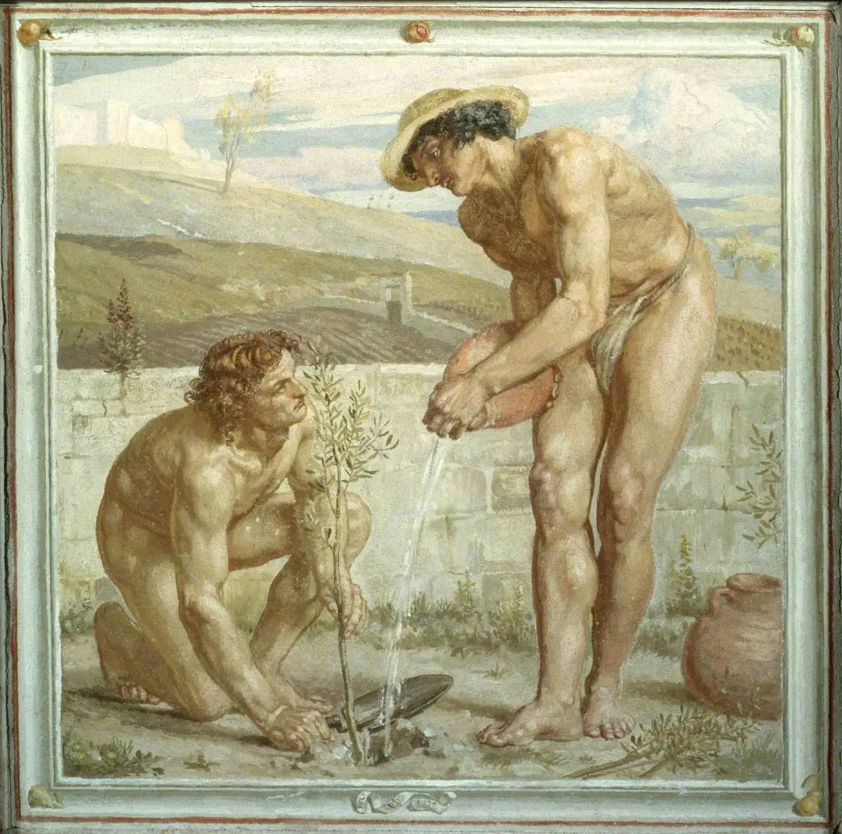 Paul et Apollos - Edward Poynter image 1 reproduction d’œuvre d’art à l’huile