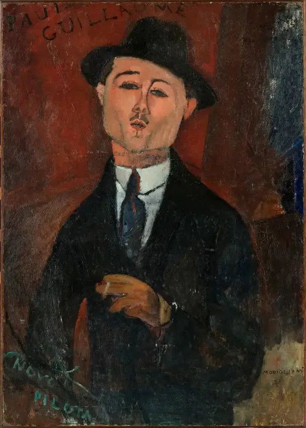 Paul Guillaume, Novo Pilota - Amedeo Modigliani image 1 reproduction de peinture à l’huile