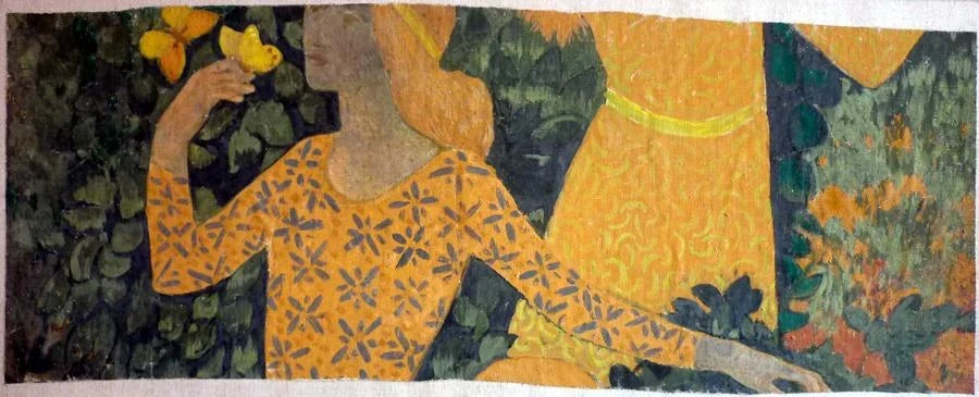 Femme aux papillons jaunes - Paul Sérusier