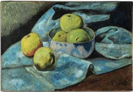 Composition aux pommes et au torchon bleu - Paul Sérusier