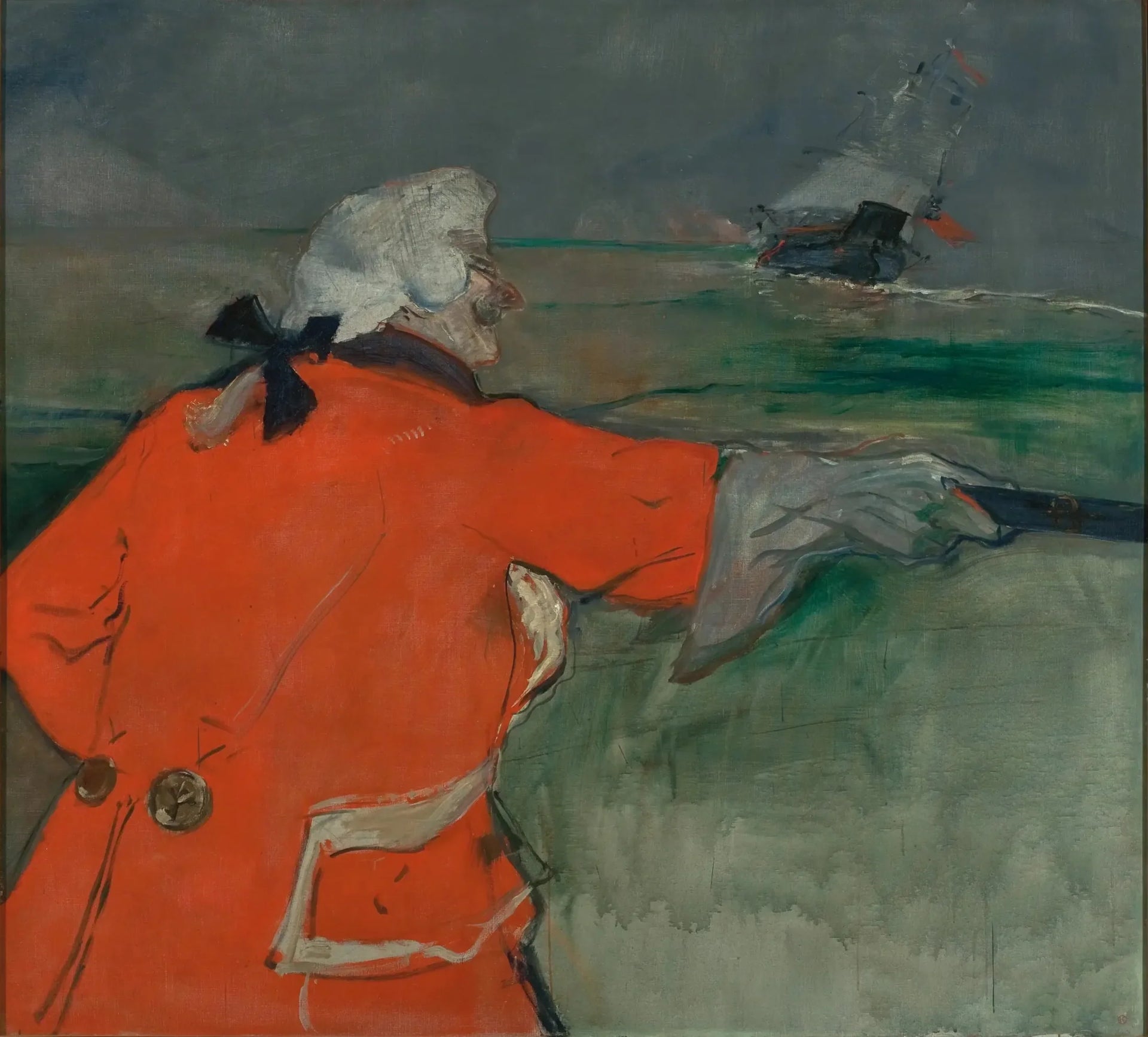 Paul Viaud en costume d'amiral du XVIIIe siècle - Henri de Toulouse-Lautrec image 1 reproduction artisanale de tableau