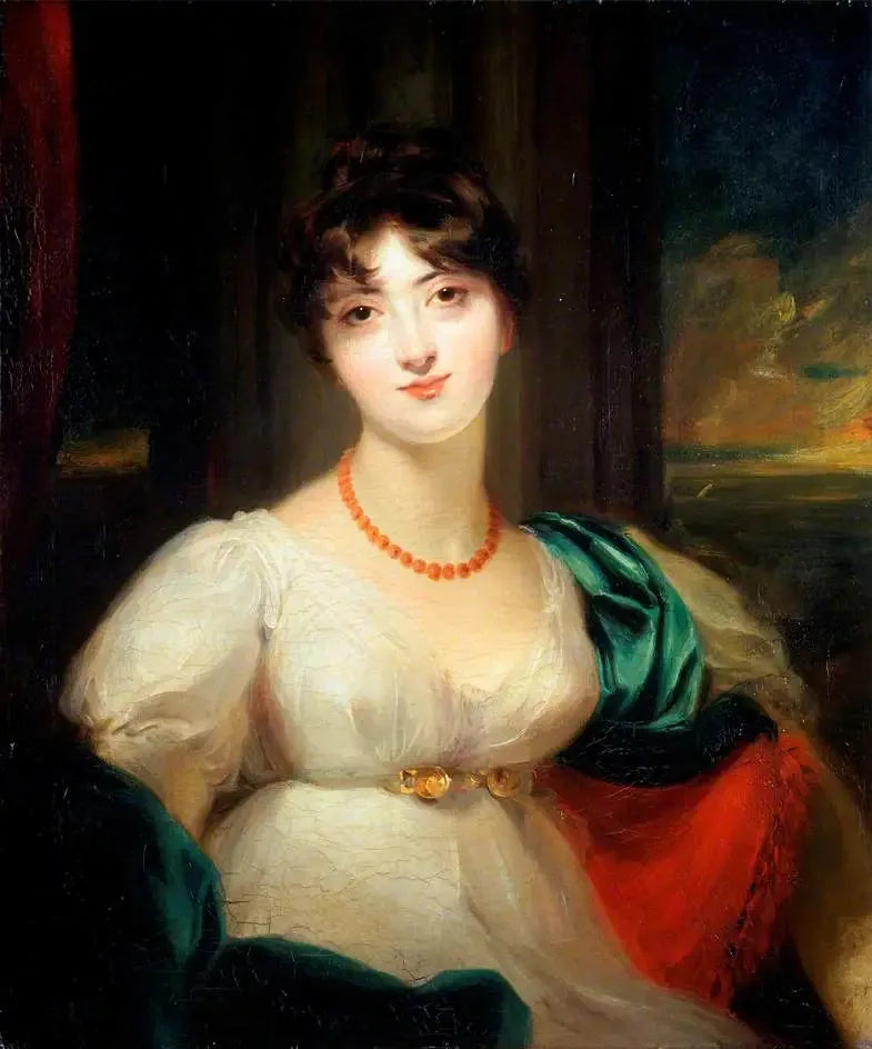 Paulina (1784–1823), première épouse de Sir Codrington Edmund Carrington - Thomas Lawrence image 1 reproduction de peinture à l’huile