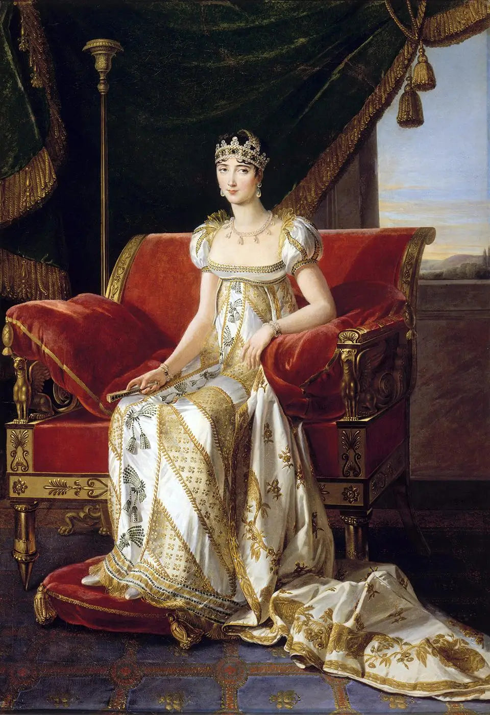 Pauline Bonaparte, duchesse de Guastalla, princesse Borghèse - Marie-Guillemine Benoist image 1 tableau peint à l’huile sur toile