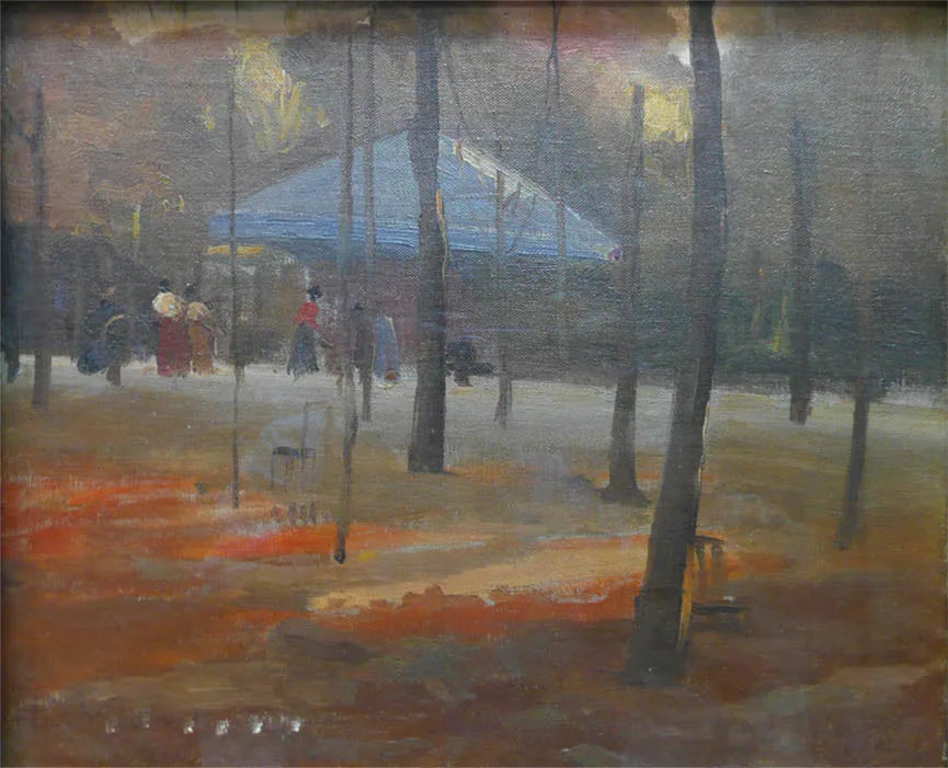 Pavilhão no Jardim de Luxemburgo - Eliseu Visconti image 1 reproduction d’œuvre d’art à l’huile