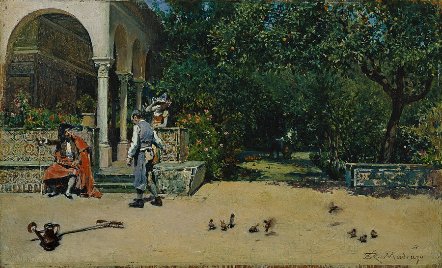Le Pavillon de Charles Quint dans les Jardins de l'Alcazar de Séville - Raimundo de Madrazo y Garreta