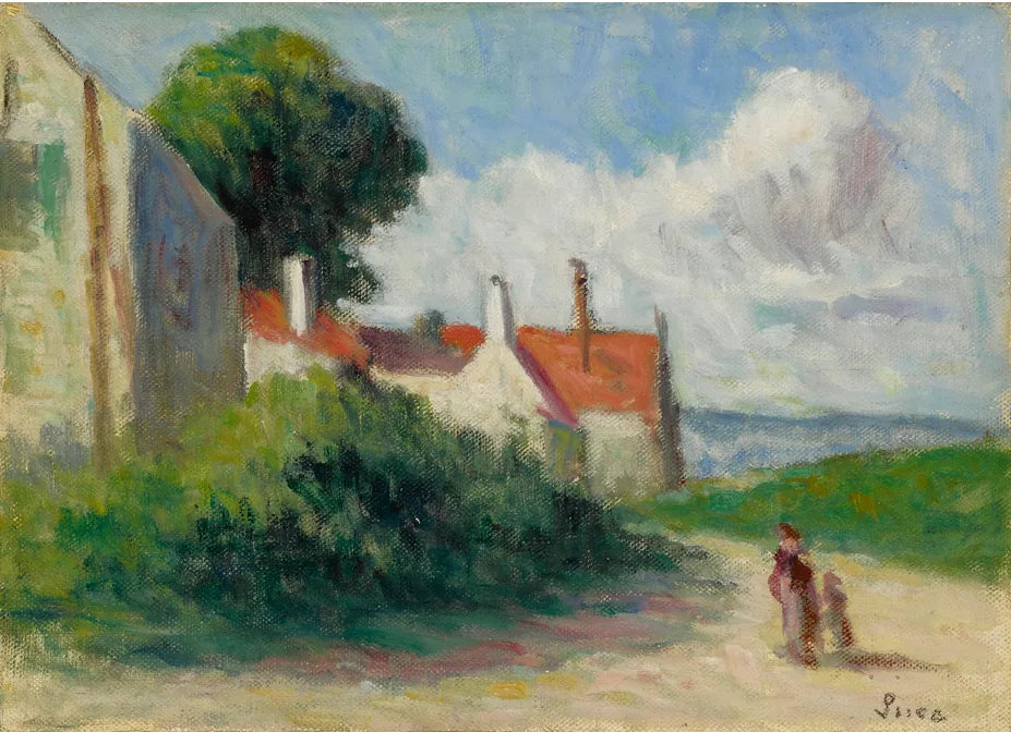 Paysage à Asquin-sous-Vézelay - Maximilien Luce image 1 reproduction d’œuvre d’art à l’huile