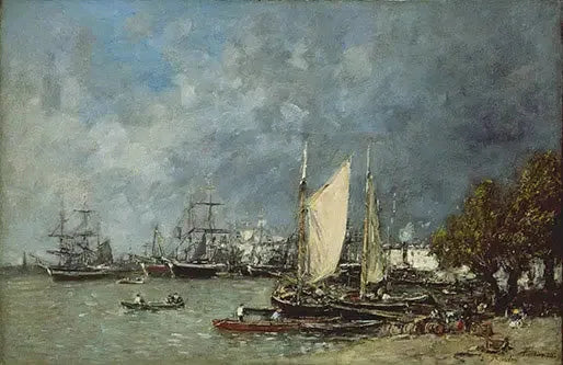 Paysage à Bordeaux - Eugène Boudin