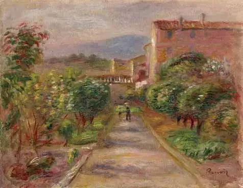 Paysage à Cagnes - Pierre-Auguste Renoir image 1 copie de tableau peinte à la main