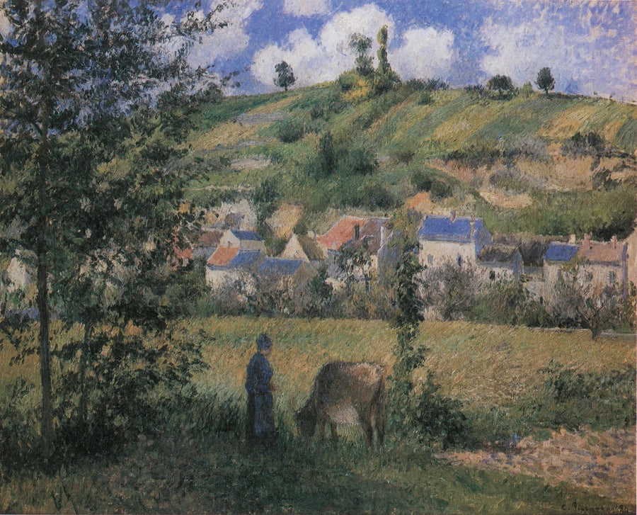 Paysage à Chaponval - Camille Pissarro