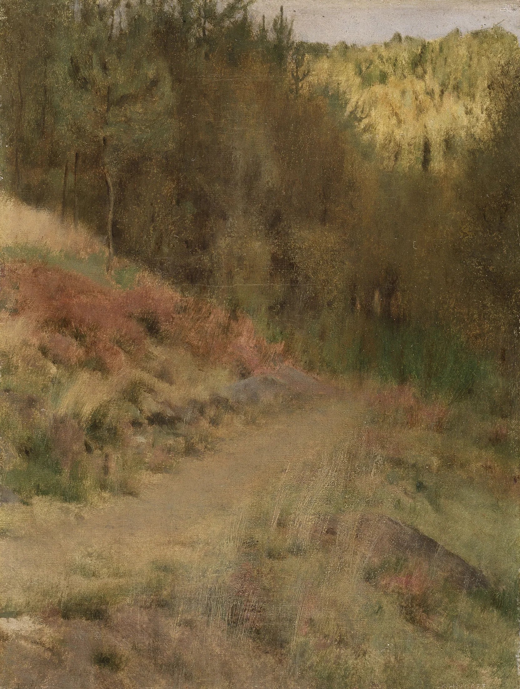 Paysage à Fosset - Fernand Khnopff image 1 reproduction artisanale de tableau