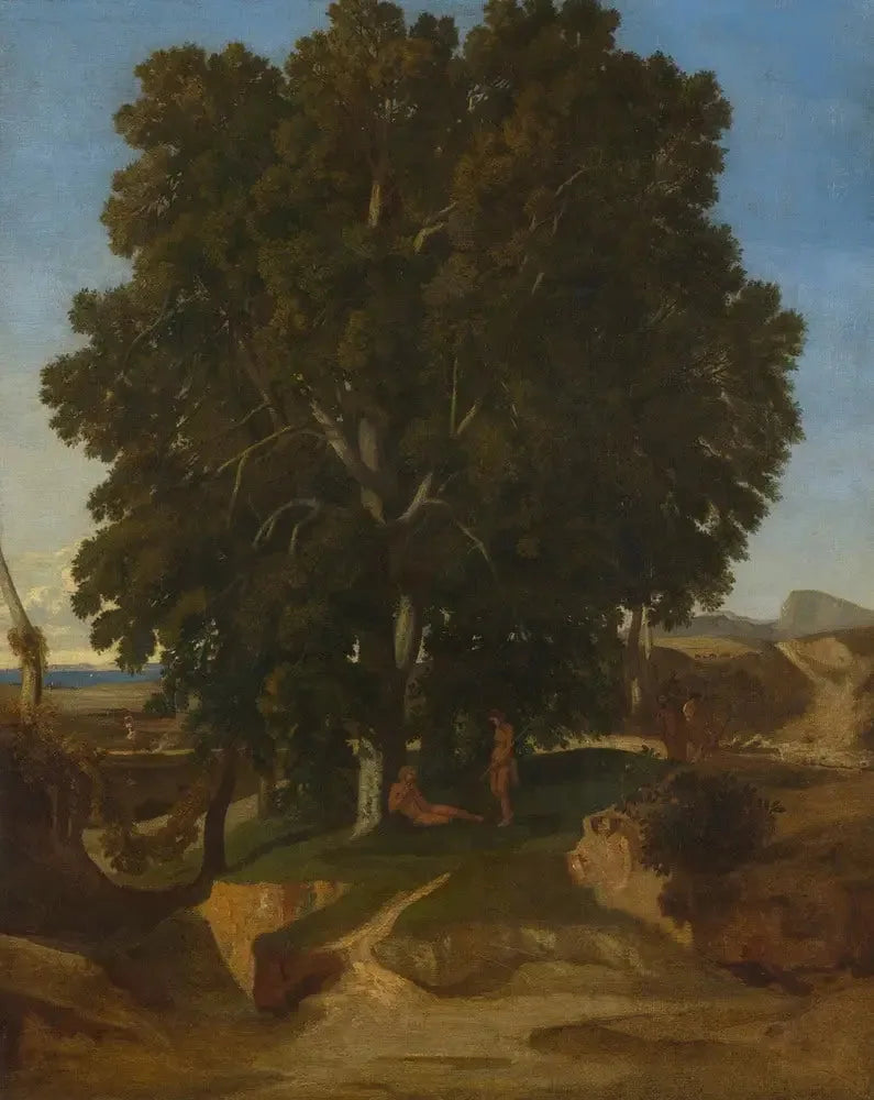 Paysage à l'antique - Gustave Courbet image 1 reproduction artisanale de tableau