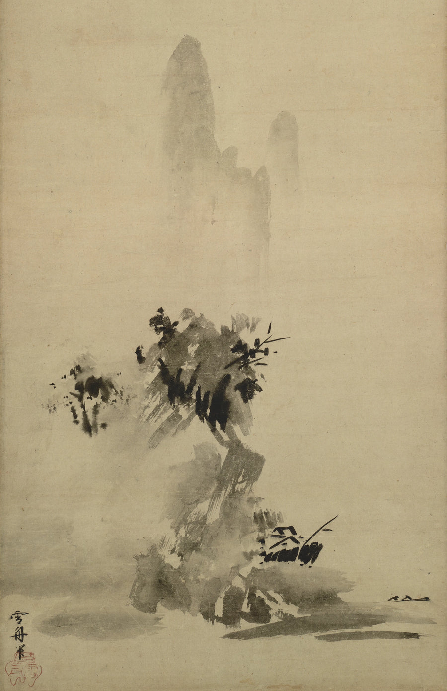 Paysage à l’encre éclaboussée, Sesshū Tōyō, 1495