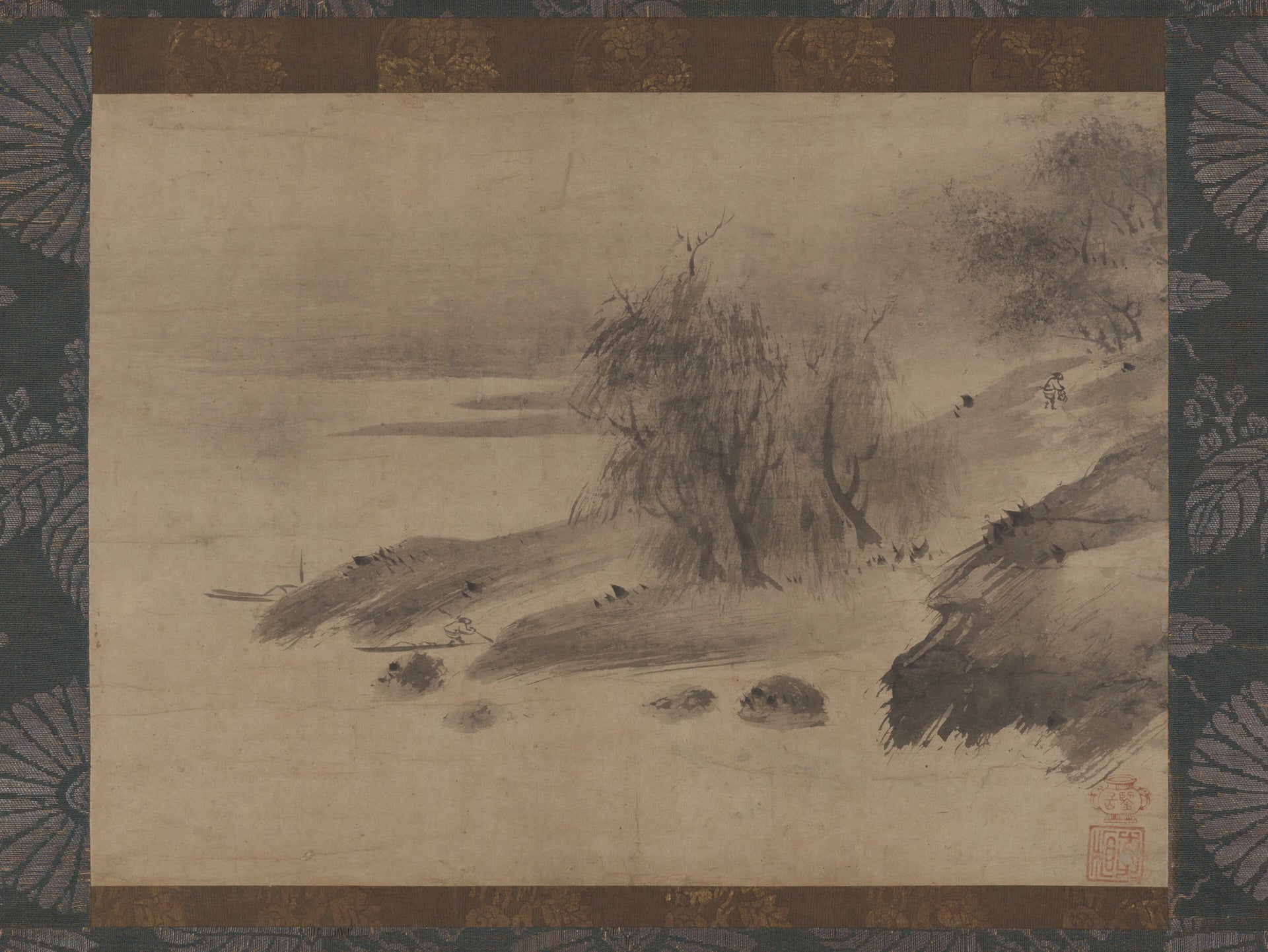 Paysage à l’encre, Sōami, 1516