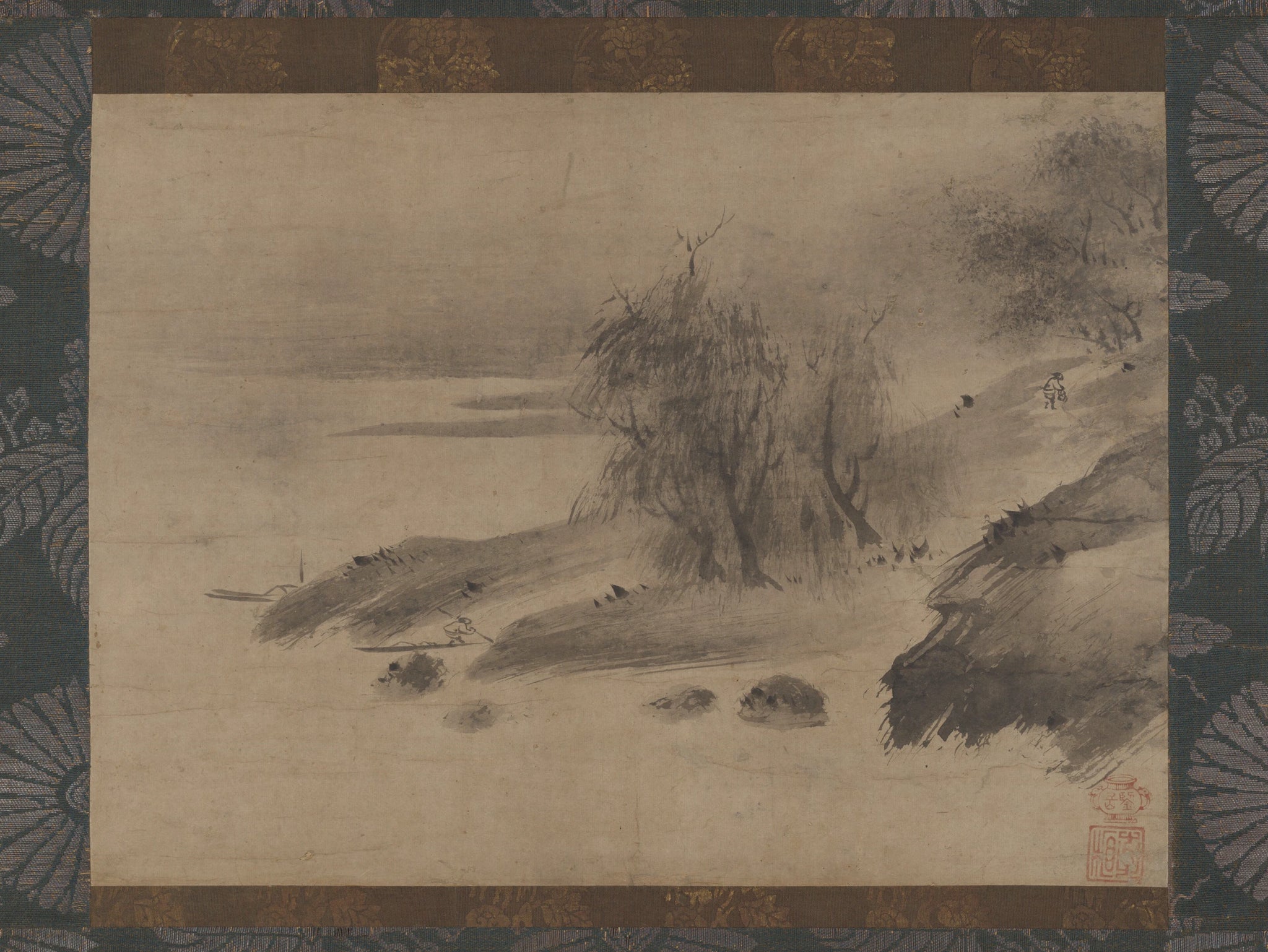 Paysage à l’encre, Sōami, 1516