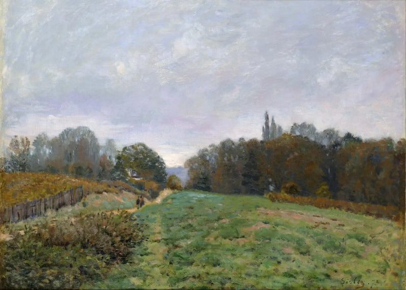 Paysage à Louveciennes - Alfred Sisley
