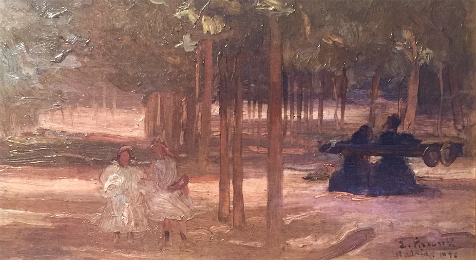 Paysage à Madrid - Eliseu Visconti image 1 reproduction réalisée par Alpha Reproduction