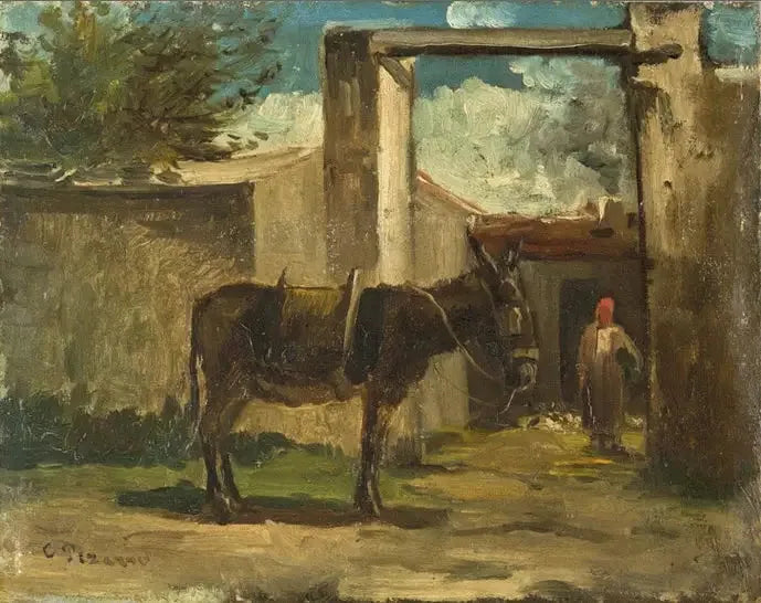 Paysage à Montmorency - Camille Pissarro image 1 copie de tableau peinte à la main