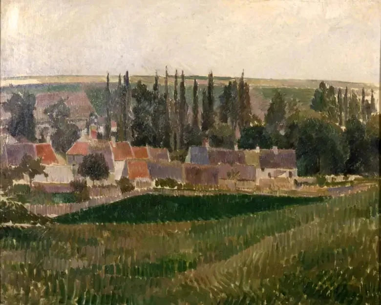 Paysage à Osny - Camille Pissarro image 1 reproduction artisanale de tableau