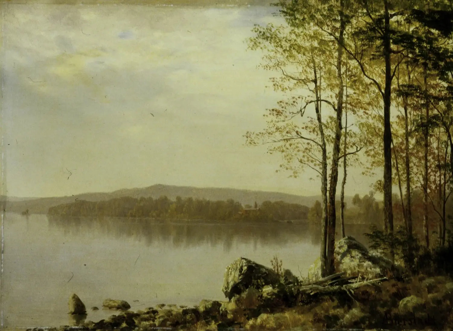 Paysage - Albert Bierstadt image 1 tableau peint à l’huile sur toile
