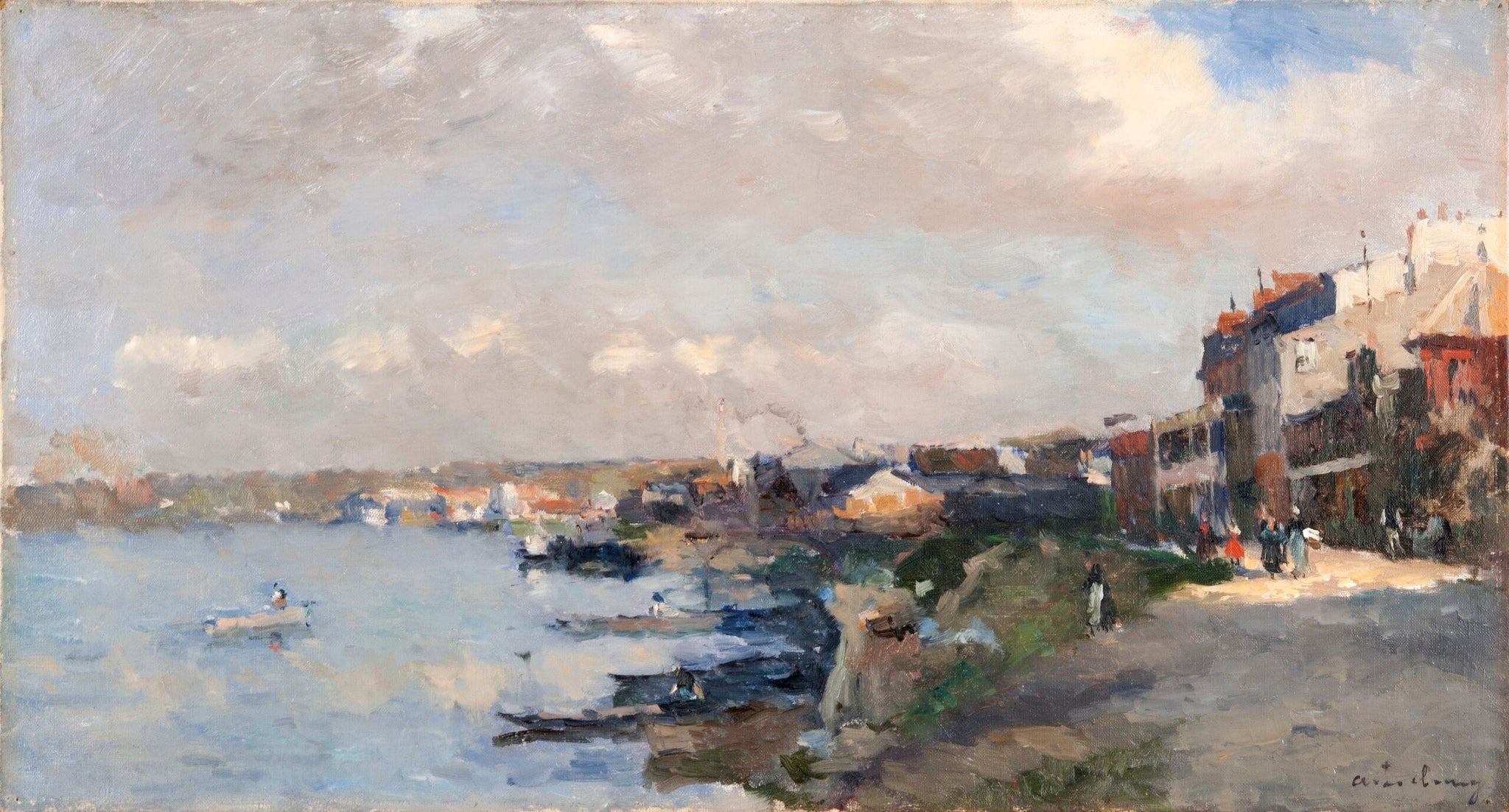 Paysage - Albert Lebourg image 1 copie de tableau peinte à la main
