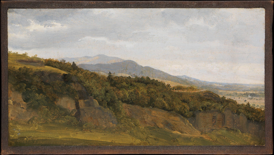 Paysage allemand avec vue sur une large vallée - Fritz Petzholdt