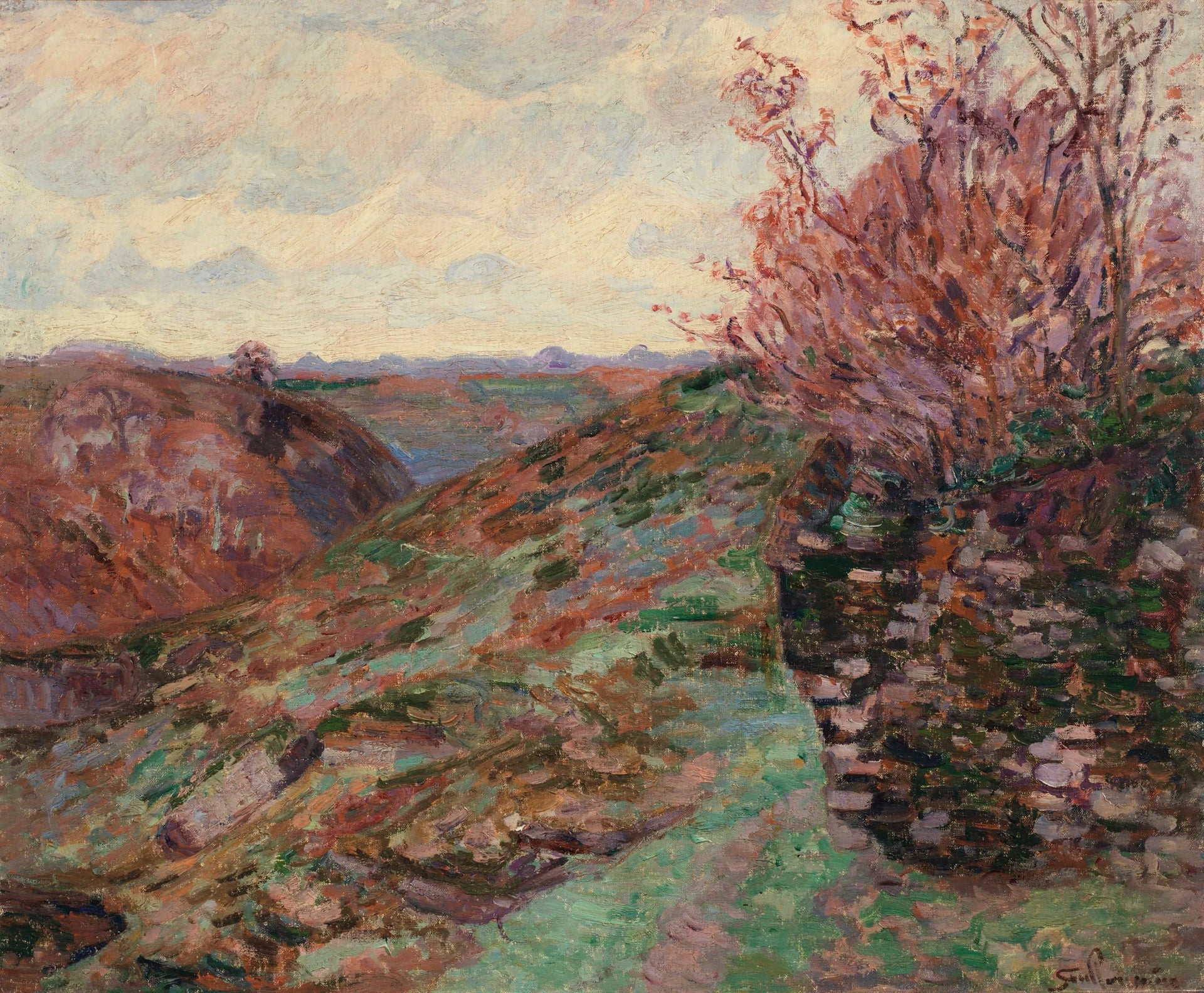 Paysage - Armand Guillaumin image 1 copie peinte à la main à l’huile