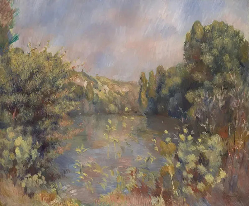 Paysage au bord du lac - Pierre-Auguste Renoir