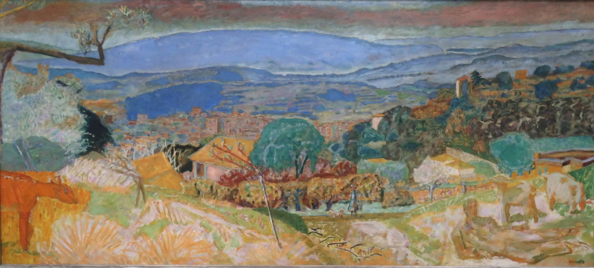 Paysage au Cannet - Pierre Bonnard image 1 copie peinte à la main à l’huile