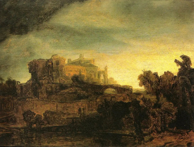 Paysage au château - Rembrandt