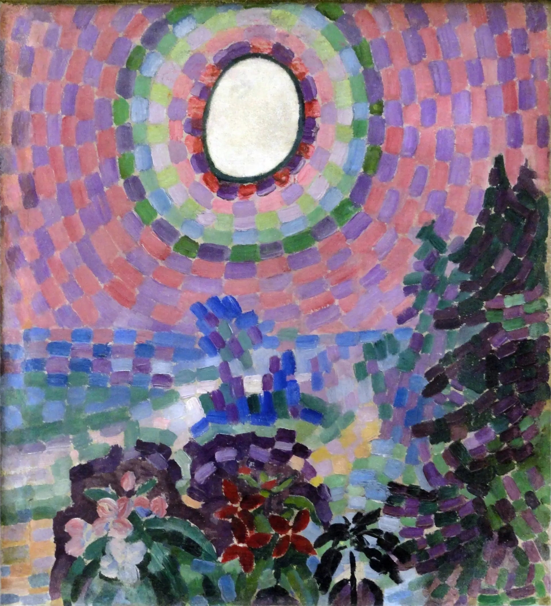 Paysage au disque - Robert Delaunay image 1 reproduction réalisée par Alpha Reproduction