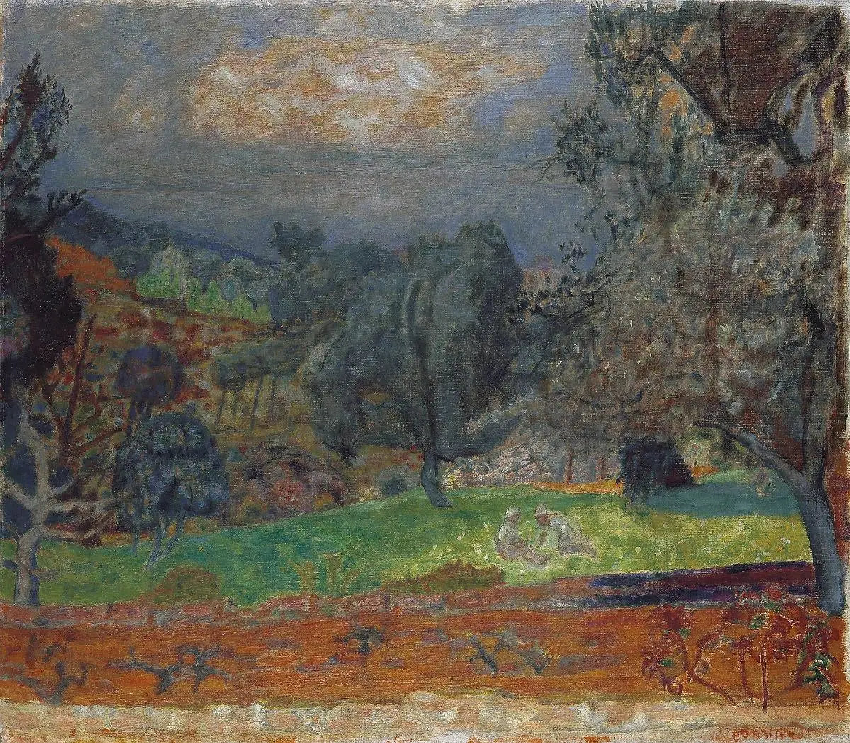 Paysage au soleil couchant. Le Cannet - Pierre Bonnard image 1 reproduction artisanale de tableau