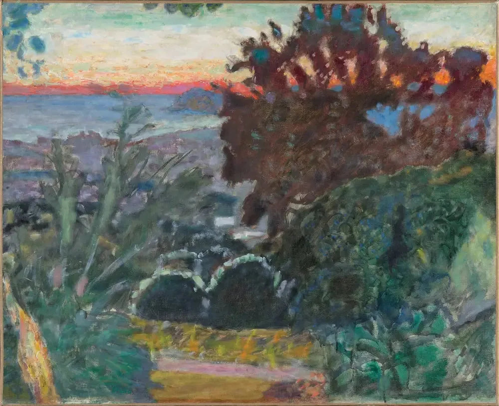 Paysage au soleil couchant, Le Cannet - Pierre Bonnard image 1 copie de tableau peinte à la main